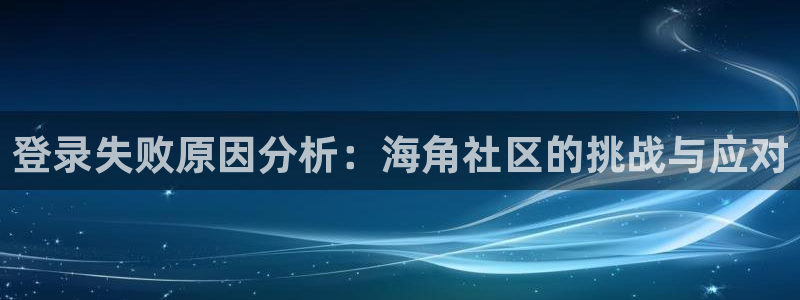 hj06海角社区网页：登录失败原因分析：海角社区的挑战与应对