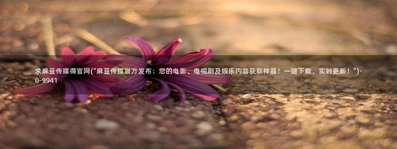麻豆视频合集整理：求麻豆传媒得官网(\