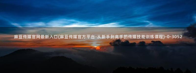 麻豆视频更新